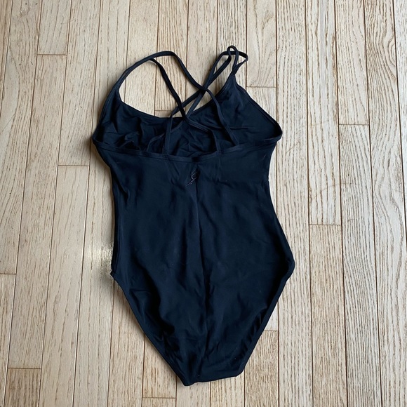 Free w/ Purchase Energetics Black Strappy Back Bodysuit - Picture 2 of 5